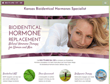 Tablet Screenshot of kansasbioidenticalhormones.com